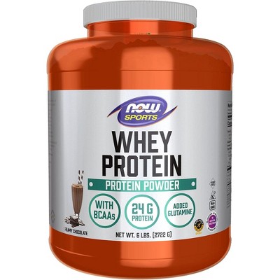 Whey Protein-Chocolate by Now Foods  -  6 lbs Powder