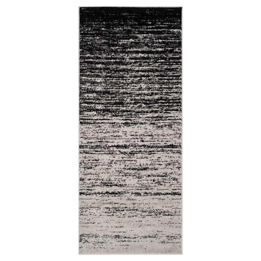 Norris Accent Rug - Silver/Black (2'6inx6') - Safavieh