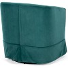 27.36" Modern Swivel Chair, Upholstered Sofa Chair with Elastic Sponge Cushion, Wood Frame, Accent Chair for Home Office, Lounge - 4 of 4