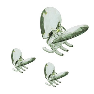 Unique Bargains Women's Elegant Hearts Hair Clips 3.15"x2.52"x2.01" 3 Pcs - 1 of 3