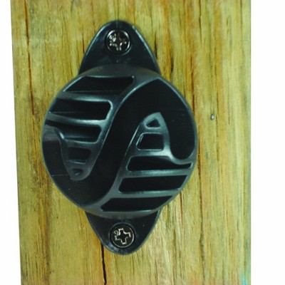 Field Guardian Wood Post - Nail on Insulator - Polyrope - Black