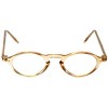Calabria 4365 Designer Reading Glasses in Champagne +1.50  Frame/42mm Lens Width - 2 of 4