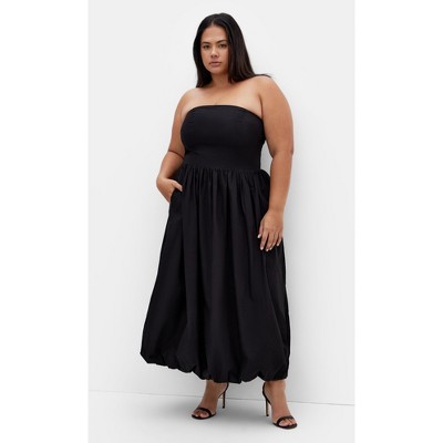 Women's Plus Size Alina Maxi Dress - black | CITY CHIC