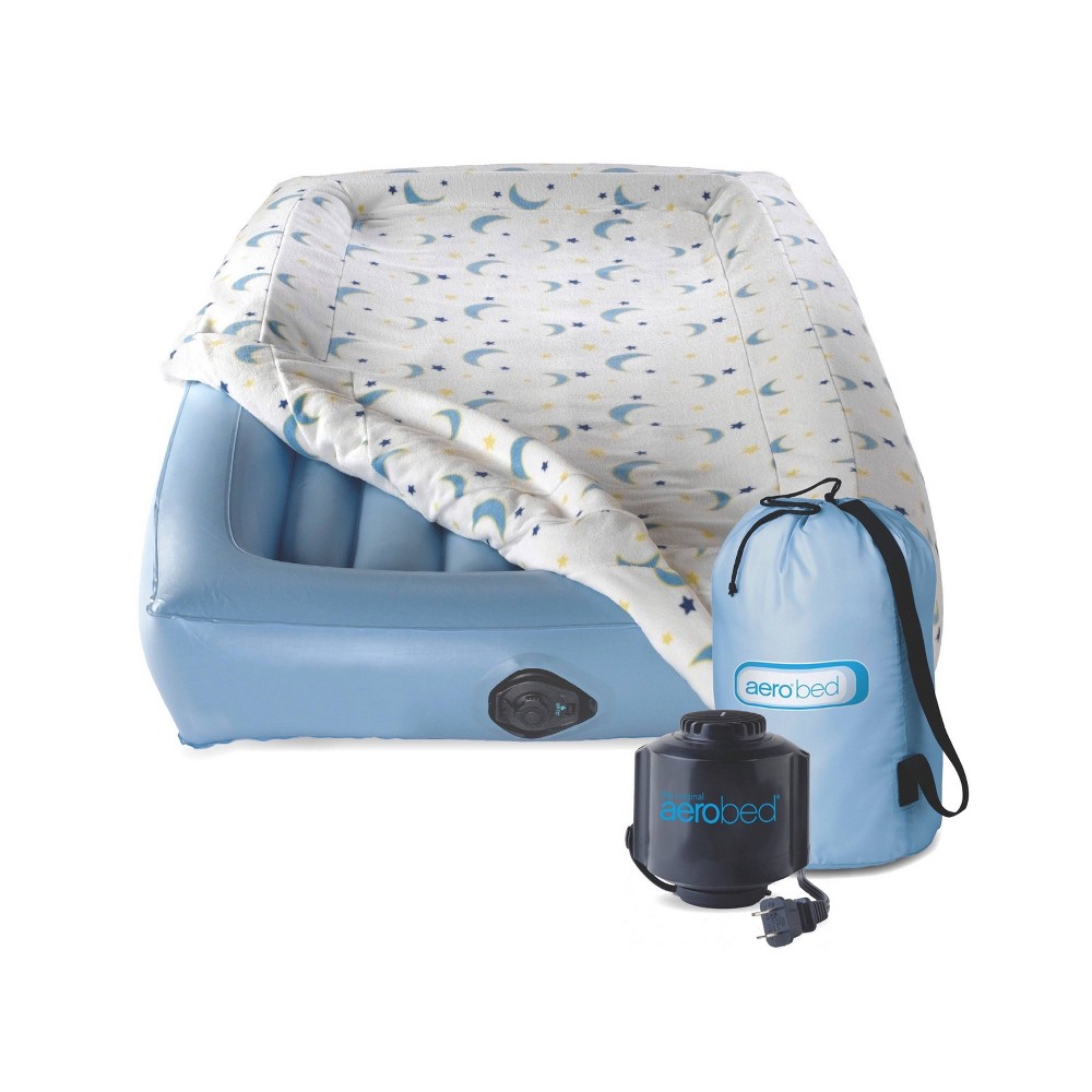 UPC 760433400104 product image for Coleman Kids' Air Mattress with Safety Bumpers with Electrical Pump - Blue | upcitemdb.com