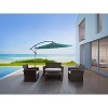 WestinTrends 4 Piece Outdoor Wicker Rattan Conversation Sofa set with Coffee table - 2 of 4