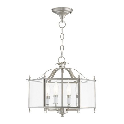 Photo 1 of ***FACTORY SEELED*** Livex Lighting Livingston 4 - Light Pendant in  Brushed Nickel