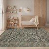 Nasitip Bohemian Flowers Stripes Area Rug Non-Slip Washable for Living Room，Bedroom，Entryway - 4 of 4