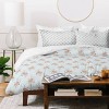 Deny Designs Evanjelina and Co Vintage French Flower Blue Duvet and Sham Set - 3 of 4