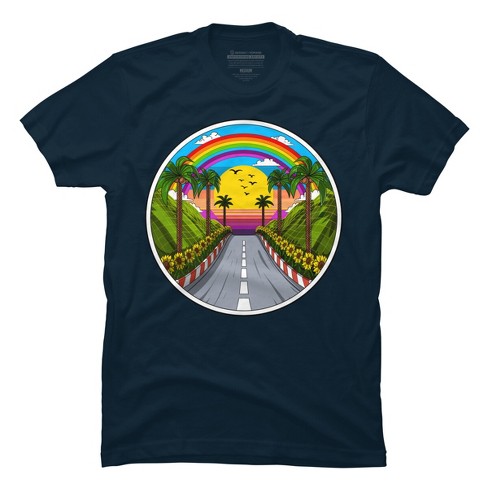 Men's Design By Humans Summer Road Trip By Underheaven T-shirt - Navy - 3x  Large : Target