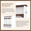 PAGED Wood Hall Tree with 5 Hooks, Farmhouse Coat Rack with Shoe Bench and Storage Shelves, Entryway Shoe Storage for Mudroom, Living Room - 4 of 4