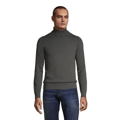 Lands' End Men's Classic Fit Fine Gauge Supima Cotton Turtleneck : Target