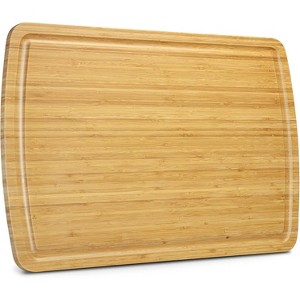 Extra Large Cutting Board, 0.8"Th Bamboo Stove Top Cover, Over the Sink Cutting Board with Juice Groove, Heavy Duty Charcuterie Board for Kitchen - 1 of 4