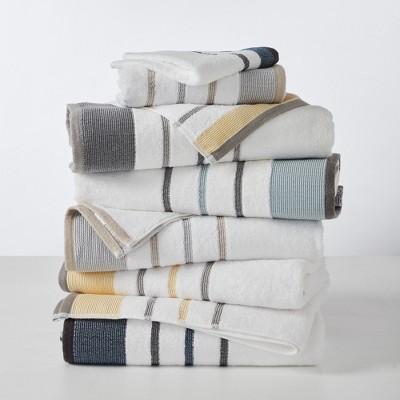 Eucalyptus and Grey Turkish Cotton 6-Piece Towel Set