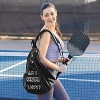 Sweet Jojo Designs Neutral Pickleball Bag Sling Backpack Am I Server 1 or 2? Black - 2 of 4