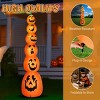 SEVOBAL Inflatable Holiday Decorations 9FT Halloween Inflatable Stacked Pumpkins Blow up Pumpkins Inflatable Outdoor Decoration, Orange, 15"*15"*108" - 4 of 4
