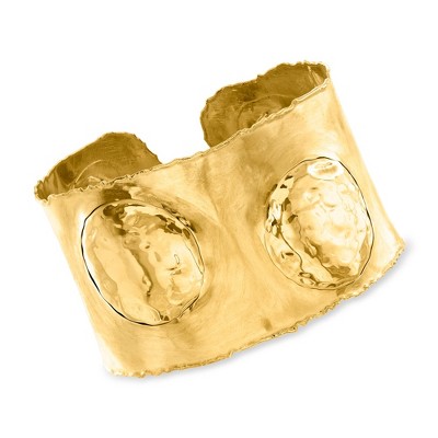 Ross-Simons Italian 18kt Gold Over Sterling Silver Cuff Bracelet