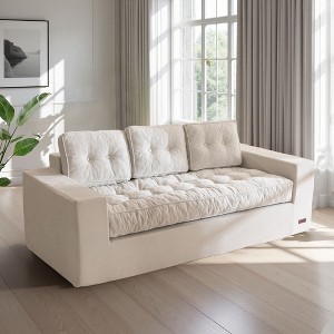 MAXYOYO 3-Seater Floor Couch, Boneless Sofa Couch for Living Room Bedroom Apartment, Sofa in a Box, No Assembly Needed - 1 of 4