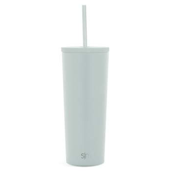 Simple Modern 24oz Classic Plastic Textured Tumbler with Straw 1 Tone -  Black Pebble