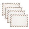 Saro Lifestyle 100% Linen Scallop Border Placemat (Set of 4) - 3 of 4