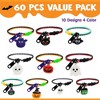 Joyfy 60 Pcs Halloween Zipper Bracelets Bulk Set for Kids Girls Boys Gifts, Friendship Zipper Wristbands for Halloween Classroom Prizes Party Favors - 2 of 4