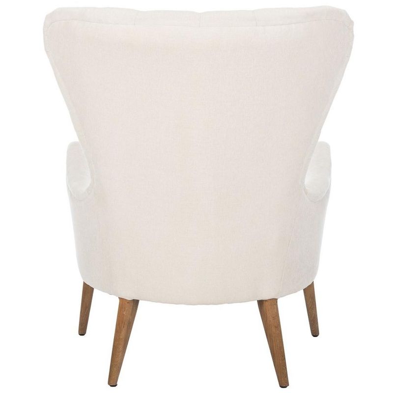 Brayden Contemporary Wingback Chair - Off White - Safavieh., 5 of 10