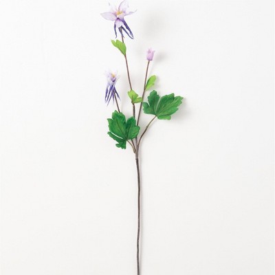 Sullivans Artificial Columbine Stem 26"H Purple Flowers