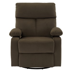 Hzlagm Everglade 29 in. W Velvet Swivel Rocking Recliner - 1 of 4