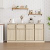 Garvee Sideboard Buffet Cabinet with Storage Drawers, 4-Door Kitchen Cabinet with Wood Handles, Modern Console Table for Dining Room, Entryway - 3 of 4