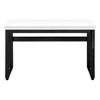 Vynxaria Modern 48" Adjustable Standing Computer Desk Standing Desk White Laminate Black Metal Frame for Home Office Laptop Work - 4 of 4