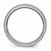 Black Bow Jewelry Titanium 8mm Crisscross Textured Standard Fit Band - 2 of 4