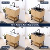 JONATHAN Y Juhl Chevron-Front Modern Minimalist 2-Shelf Bath Vanity Cabinet Only (Sink Basin Not Included) - 4 of 4