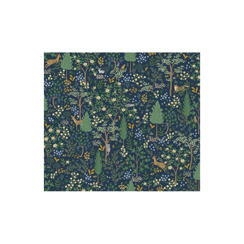 Photos - Wallpaper Rifle Paper Co. Woodland Navy Peel and Stick 