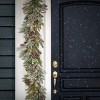 HGTV Home Collection 9ft Pre Lit Artificial Christmas Garland, Mixed Branch Tips , Decorated with Pinecones, Berries, Snowflakes, and Ornaments - 2 of 4