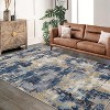 Area Rug Abstract Washable Living Room Rug, Non-Slip Carpet Soft Vintage Accent for Kitchen Bedroom Laundry - 3 of 4
