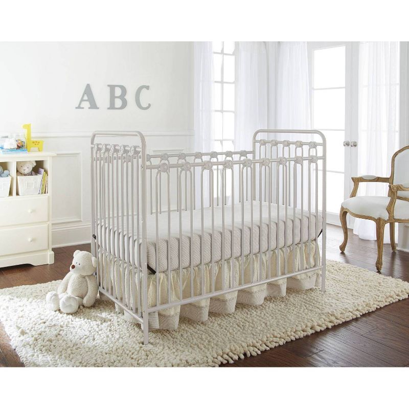 L.A. Baby Napa 3-in-1 Convertible Full Sized Metal Crib - Alabaster White, 3 of 6