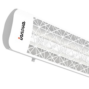 Eurofase Heating - 4000 Watt Electric Infrared Dual Element Heater-208 Voltage-White Finish-Astra Decorative Fascia - 1 of 1