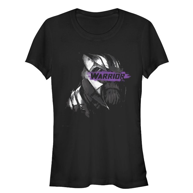Juniors Womens Marvel Avengers: Endgame Thanos Warrior Streak T-Shirt, 1 of 4