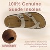 CUSHIONAIRE Pluto Cork Footbed Summer Sandals for Women 2025 Comfortable Slides with Adjustable Buckles, Toe Loop & Stitched Design - 4 of 4