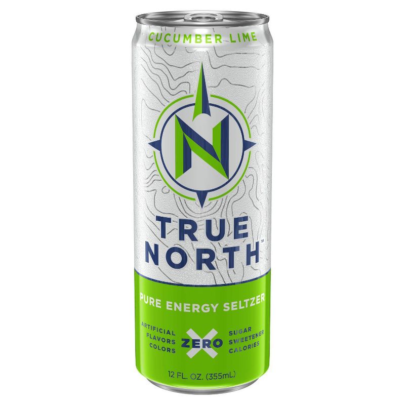 True North Cucumber Lime Energy Seltzer - 12 fl oz Cans, 1 of 6