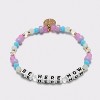 Little Words Project Be Here Now Beaded Bracelet - Blue/Pink - 4 of 4