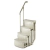 Main Access Large 36 x 36 Inch Pool Step Ladder Guard Mat with Smart Step 24 Inch Wide Adjustable Swimming Pool Entrance with Hand Rail - 3 of 4