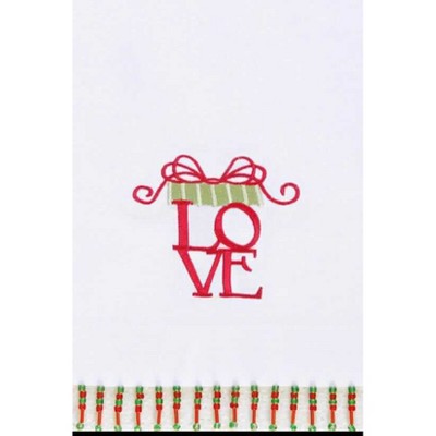 C&F Home Love Beaded Guest Towel