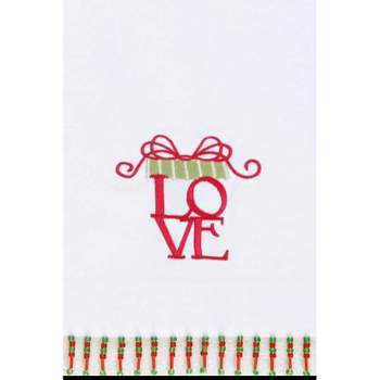 C&F Home Love Valentine's Day Beaded Guest Towel