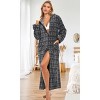 ADR Women's Zip Up Robe with Hood, Women's Long Zipper Robe, Warm Cozy Hooded Bathrobe - 2 of 4