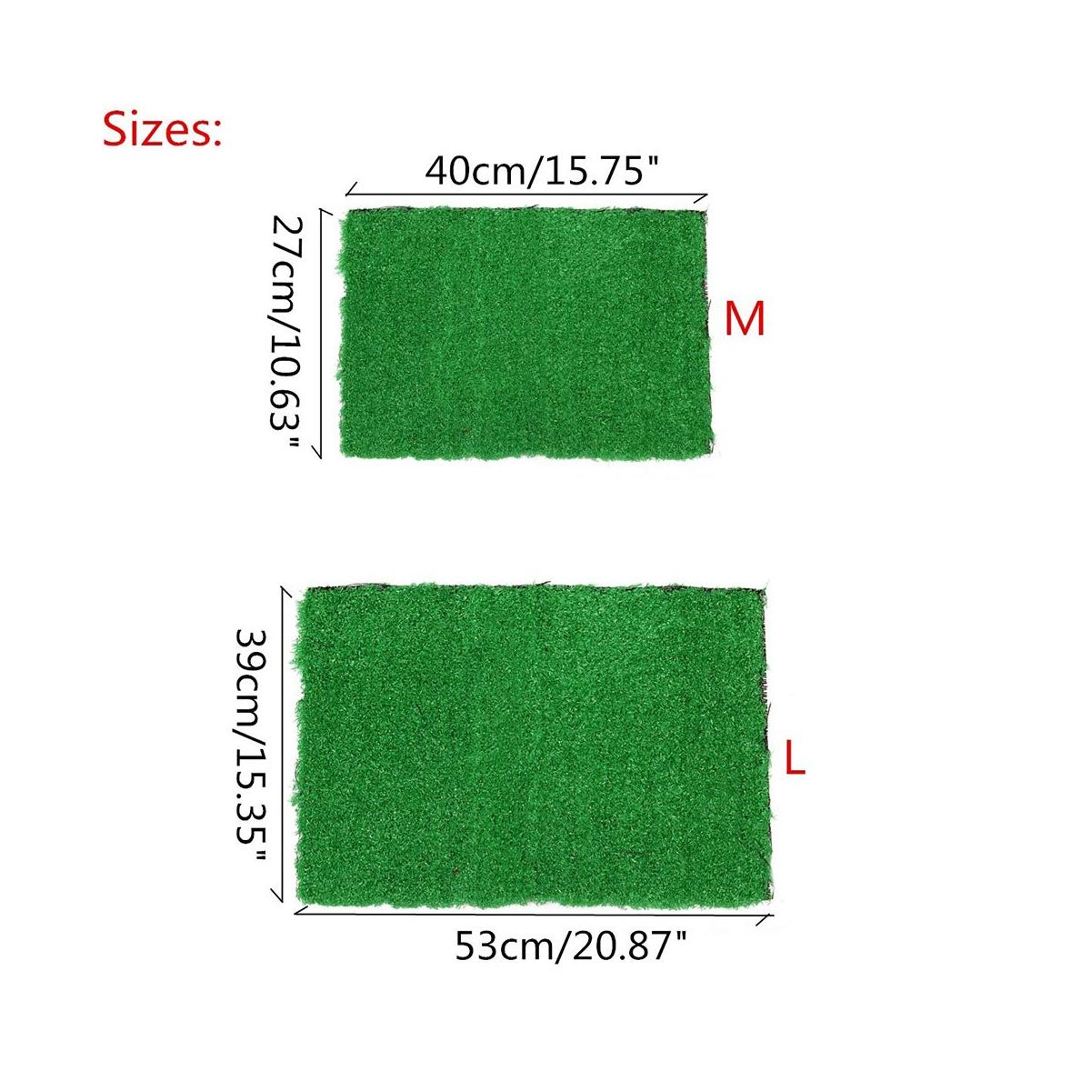 Easy-Clean Indoor Artificial Grass Potty Pad for Dogs, Cats, and Small Pets – Non-Slip Training Mat with Tray – Ideal for Home Use - thumbnail 2