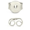 SHINE by Sterling Forever Sterling Silver Pearl Drop Hoop Earrings - 4 of 4