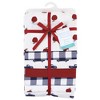 Hudson Baby Infant Boy Cotton Flannel Receiving Blankets Bundle, Apple Orchard, One Size - 2 of 4