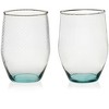 Libbey Prologue Luna Recycled Handblown Curved Tumbler Glasses, Set of 6 - 3 of 4