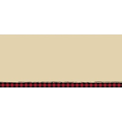 25ct Buffalo Plaid Reindeer Envelope
