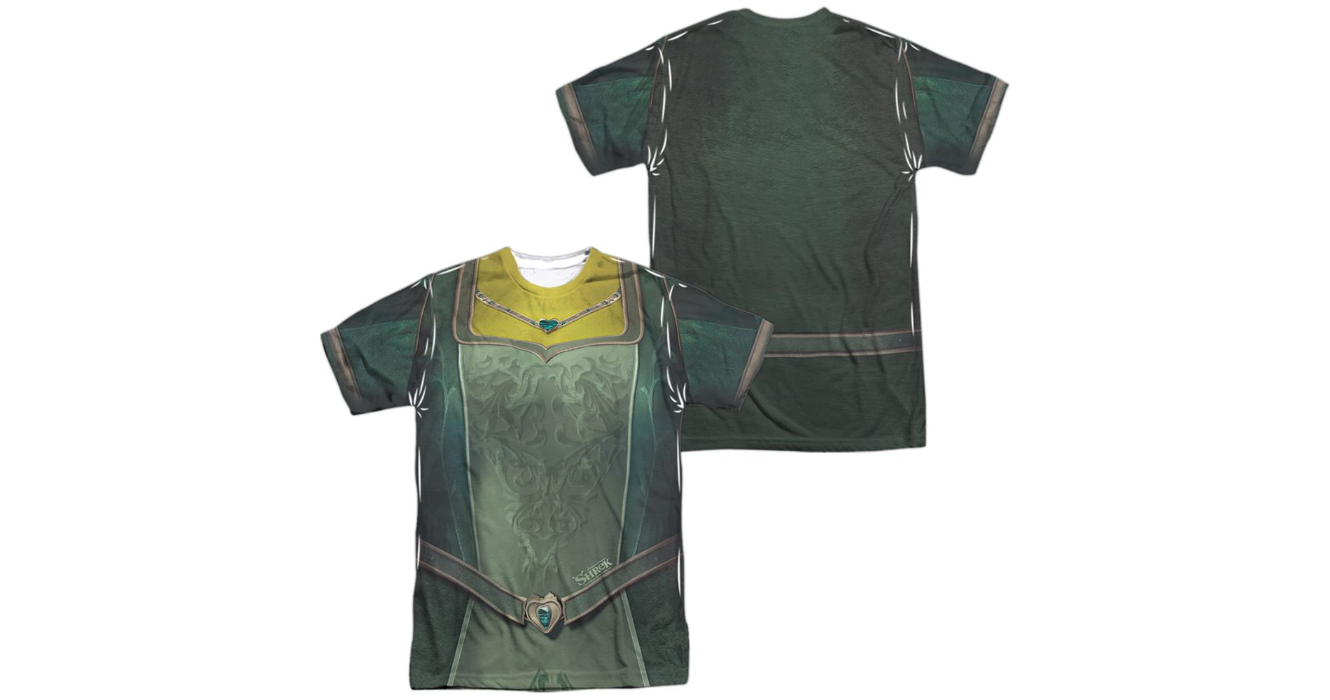 Men's Shrek Fiona Costume Tee Short Sleeve Costume T-Shirt